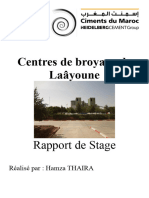 Centres de broyage de Laâyoune - rapport de stage
