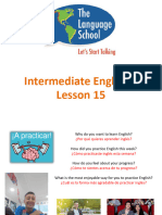 Intermediate English Level 1 Lesson
