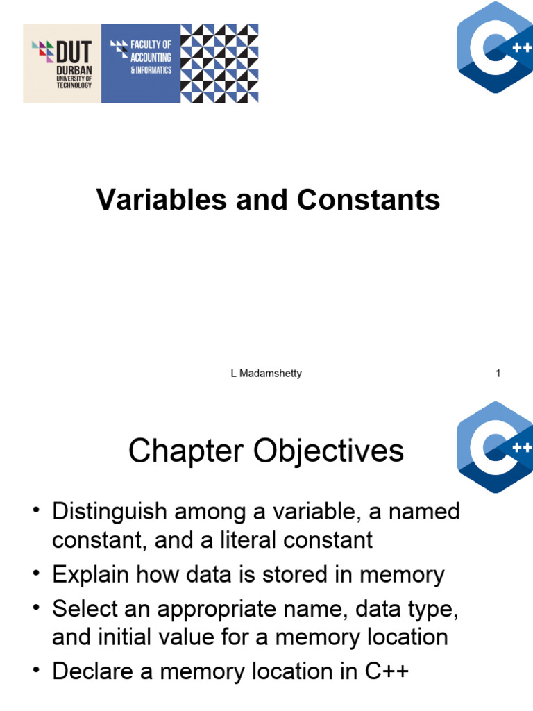 Variables and Constants | PDF | Data Type | Boolean Data Type