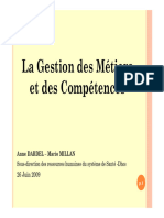La Gestion Des Métiers Et Des Compétences p28 32 37 43 53
