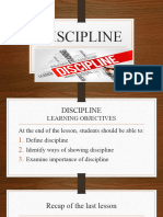 DISCIPLINE