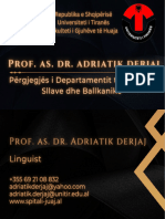 Prof. Asc. Dr. Adriatik Derjaj