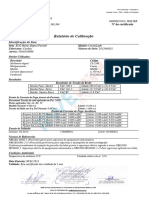 Certificado Calibração Holter CardioLight SN 1912040858 Clinica Amor Saúde Viamão (Manutenção e Calibração)