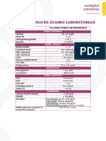 Valores Otimos de Exames Laboratoriais