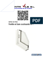 Baie Coulissante en Aluminium Blanc A Rupture de Pont Thermique H X L CM 1291955 Assemblysheet