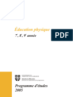 Education Physique 7e 8e 9e Annee Programme Detudes 2005