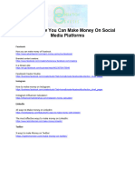 How You Can Make Money On Social Media Platforms Links