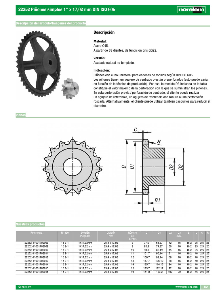 Cadenas Piñones | PDF