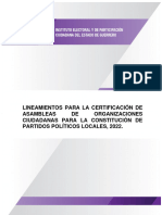 Lineamientos para Certificación de Asambleas para Constitución de PPL Gro