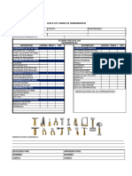 Check List Diario de Herramientas