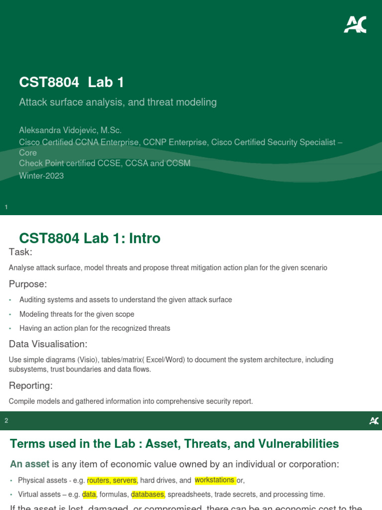 Attack Surface Analysis and Threat Modeling | PDF | Security | Computer ...