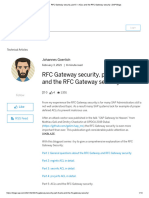 RFC Gateway Security, Part 5 - ACLs and The RFC Gateway Security - SAP Blogs