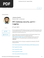 RFC Gateway Security, Part 6 - Logging - SAP Blogs