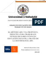 El Método Abn: Una Propuesta Didáctica para Trabjar Los Niveles de Karen Fuson en Educación Infantil A Través de La Metodología Abn