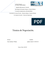 Técnica de Negociación