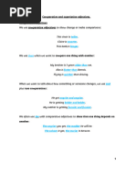 Comparatives and Superlatives