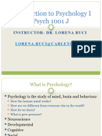 Lecture 1 - Psych 1001 J Winter 2022 BRIGHTSPACE