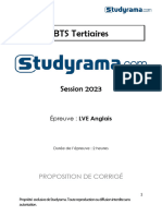 Corrige - LVE - Anglais - BTS - Tertiaires 3