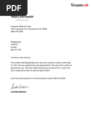 Doctor Note Template V02