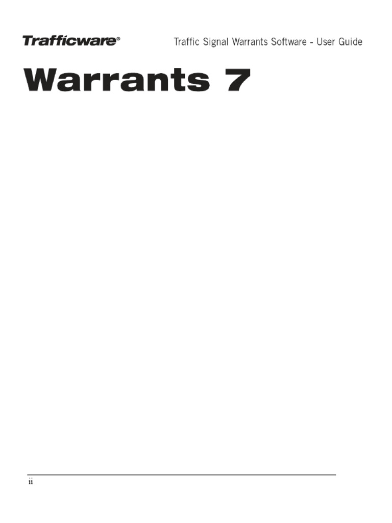 Warrants User Guide PDF Traffic World Wide Web