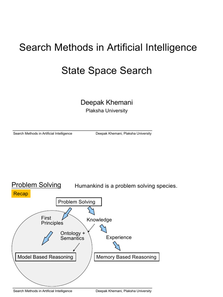 State Space Search in AI Methods | PDF | Theoretical Computer Science ...
