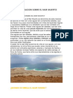 Investigacion Sobre El Mar Muerto