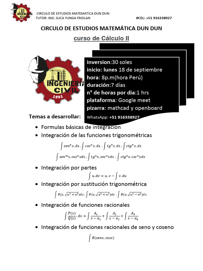 Integrales Lunes 18 Septiembre PDF