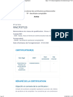 RNCP37123 - TP - Secrétaire Comptable - France Compétences
