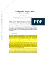 A Finite-Dimensional Quantum Model For The Stock Market