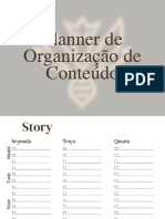 Planner de Organização de Conteúdo PDF