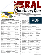 General Vocabulary Quiz