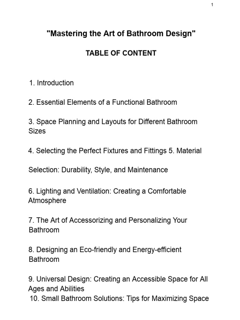 Bathroom Design | Download Free PDF | Bathroom | Lighting