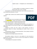 Anotações História Da Filosofia Contemporânea UFMG 2022