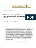 The Syntropic History of Writing 