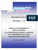 Manual de Procedimientos para El Abordaje de La Prevención de Chagas