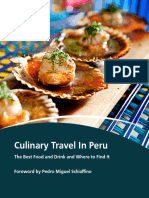 Culinary Travel in Peru (Inglés) Autor Aracari Travel