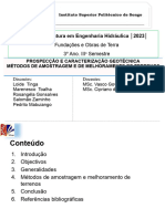 Metodos de Amostragem e Melhoramento de Terreno