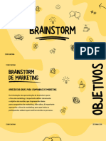 Apresentação de Brainstorm Doodle Escrita A Mão Divertida Amarela