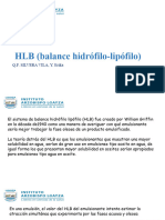 HLB (Balance Hidrófilo-Lipófilo) : Q.F. Silvera Vila, Y. Erika