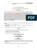 Ley de La Guardia Nacional: Nota de Vigencia de Los Efectos de La Declaratoria de Invalidez