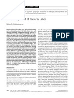 The Management of Preterm Labor: Robert L. Goldenberg