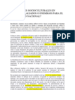 Los Valores Socioculturales en Colombia