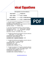 Chemical Equation Exercise