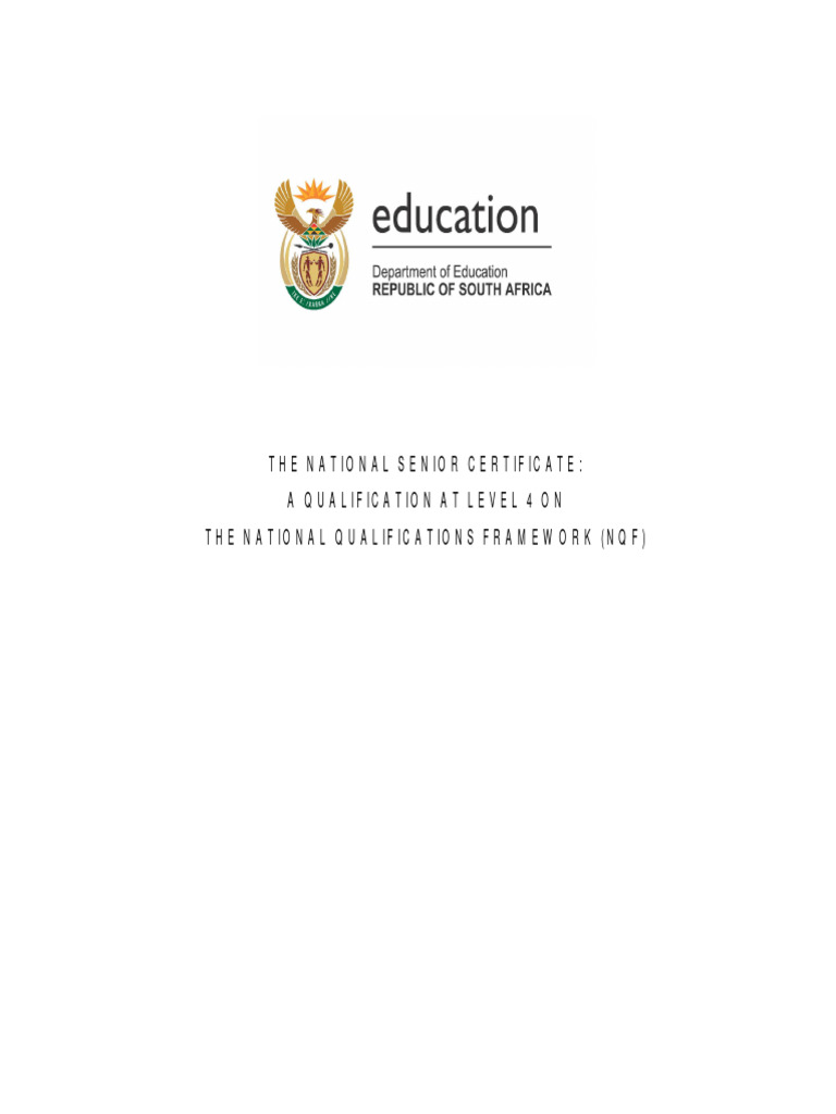 National Senior Certificate Overview | PDF | Business