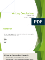Lesson 4 Writing Essay Conclusions