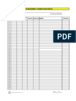 Site Measurement Sheet