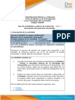 Guía de Actividades PSICOLOGIA DEL CONSUMIDOR - Fase 2 Descripción Del Potencial Consumidor