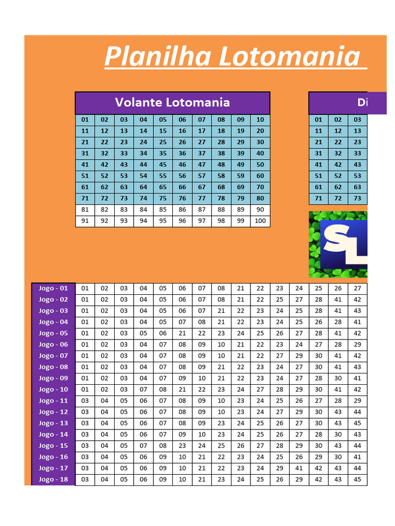 Planilha Lotomania