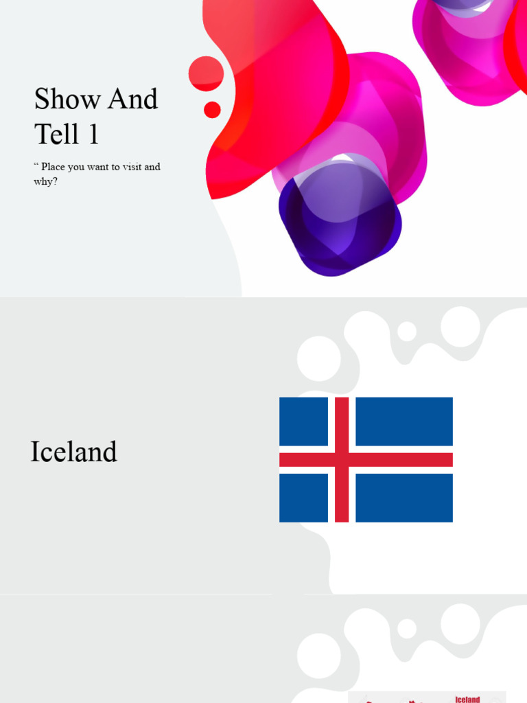 Show and Tell 1 | PDF