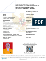 The Indonesian Health Workforce Council: Registration Certificate of Nurse